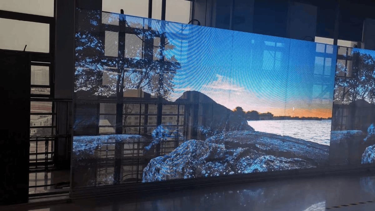 透明led顯示屏-全息幕墻led透明互動(dòng)屏