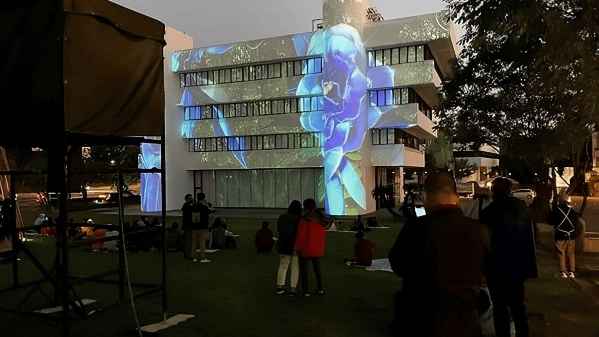 戶外樓體投影秀-樓體3d激光投影