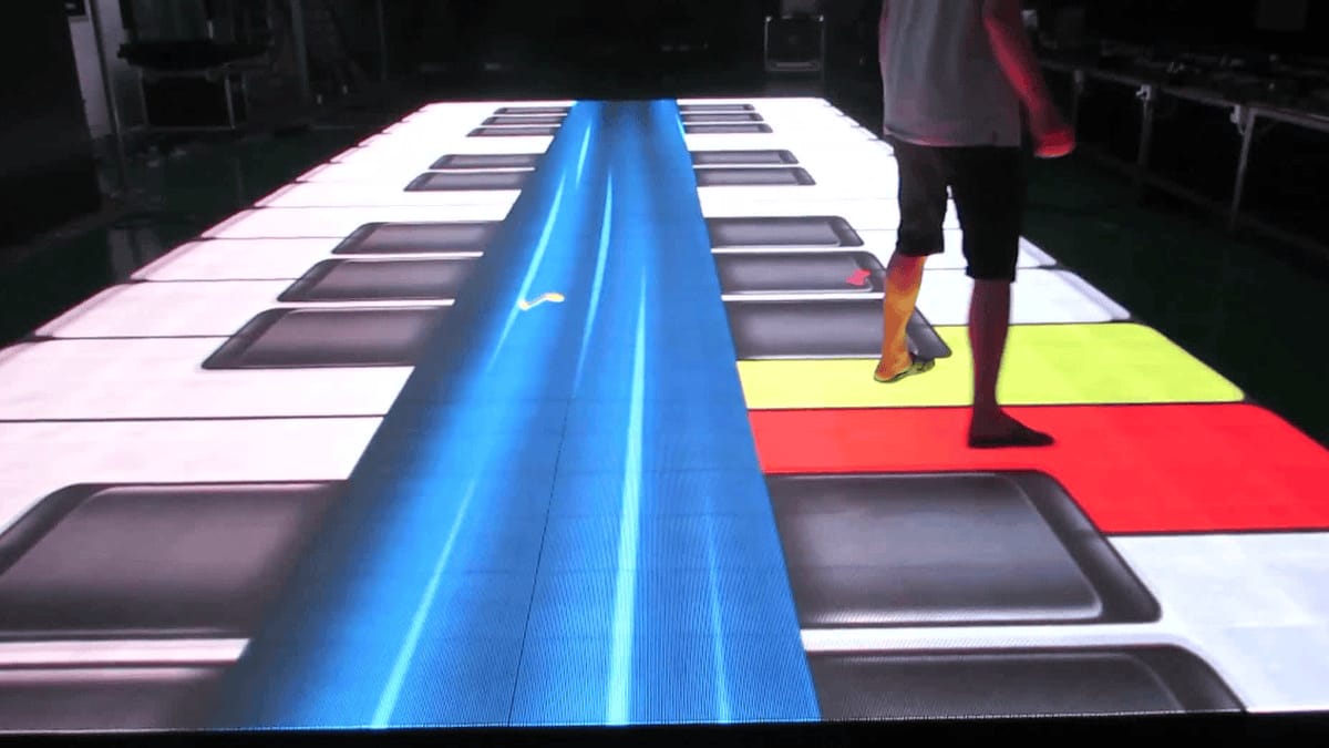 智能led互動地磚屏-互動感應led地磚屏