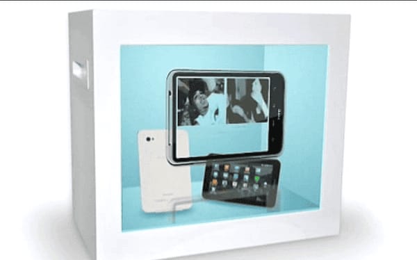 透明展示柜手機電子產(chǎn)品展覽