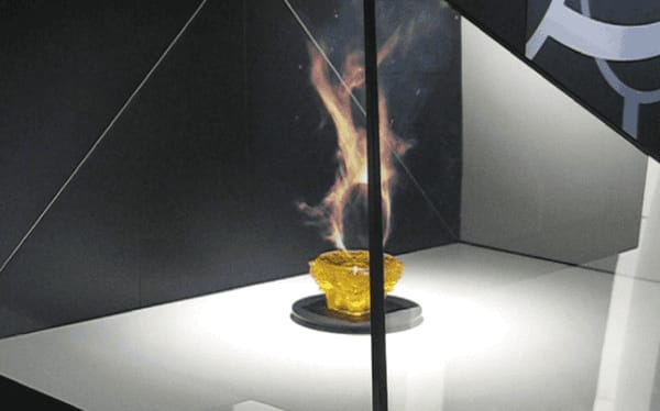 炫目火焰全息展柜，呈現(xiàn)未來(lái)科技魅力